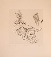 Maria Lassnig, Die Dressur, 1965, Deutsche Bank Collection