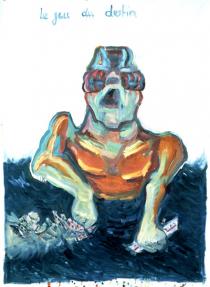 Maria Lassnig, Le jeu du destin, 1999, 2005, Courtesy Friedrich Petzel Gallery