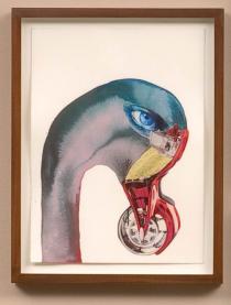Wangechi Mutu, Eat Drink Swan Man(detail), 2008. Collection of Gregory Feldman, NY. Photo: Robert Wedemeyer. Courtesy of Susanne Vielmetter Los Angeles Projects