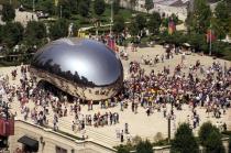 Anish Kapoor, Cloud Gate, 2004, Millennium Park, Chicago, Photo: Peter.J.Schluz, City of Chicago, © & Courtesy of the City of Chicago and Gladstone Gallery, New York